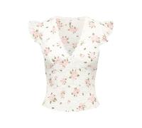ONLY - ONLSAGA S/S LACE TOP JRS Cloud Dancer - Gr. - L