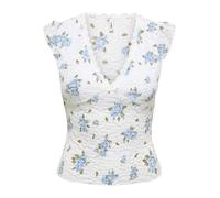 ONLY - ONLSAGA S/S LACE TOP JRS Cloud Dancer - Gr. - XL