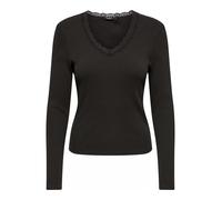 ONLY - ONLSARA SHARAI L/S V-NECK TOP JRS Chocolate Torte - Gr. - XL