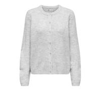 Only Strickjacke Damen ONLSIMONI – Langarm Rundhals, gestrickt, Hellgrau Melange Gr. XL