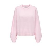Only Relaxed Fit Strickpullover mit Crew Neck Modell 'SIMONI' in Rosa, Größe XS