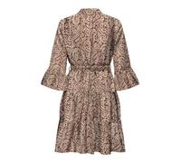 Tunikakleid ONLY "ONLSINA LIFE 3/4 SHORT DRESS NOOS WVN", Damen, Gr. XS, N-Gr, spiced apple aop:ethnic paisley, Web, Obermaterial: 100% Polyester, bedruckt, regular fit, V-Ausschnitt, Volant, Kleider,