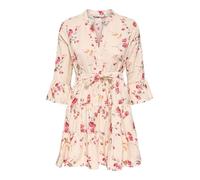 ONLY - ONLSINA LIFE 3/4 SHORT DRESS NOOS WVN Crème Brûlée - Gr. - XL