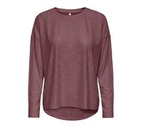 Langarmshirt ONLY "ONLSMILLA LIFE L/S TOP JRS", Damen, Gr. M, rose braun, Jersey, Obermaterial: 95% Polyester, 5% Elasthan, unifarben, regular fit Po-bedeckend, Rundhals, Shirts Langarmshirt (47179114