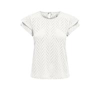 Onlsmilla S/S O-Neck Frill Top JRS