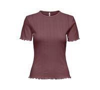 ONLY - ONLTENNA O-NECK S/S TOP JRS NOOS Rose Brown - Gr. - M