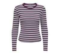ONLY - ONLVAL L/S O-NECK STRIPE TOP JRS Fig - Gr. - L