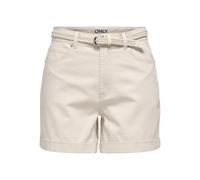 Onlvega-Silla Hw Mom Belt Shorts PNT