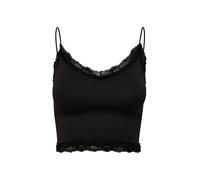 Only Vicky Lace Seamless Cropped Top Frauen in Gr. XSS in Schwarz