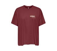 ONLY - ONLVIVVI S/S LOVELY TOP JRS Brick Red - Gr. - S