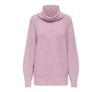 Only Loose Fit Rollkragenpullover mit Woll-Anteil Modell 'WHITNEY' in Flieder Melange, Größe S
