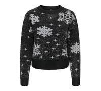 Only - ONLXMAS ROLFA LS ONECK SNOWFLAKES KNT black - Gr. - L