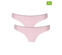 ONLY 2er-Set: Slips in Rosa - Größe XS | Damen Unterteile