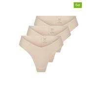ONLY 3er-Set: Slips in Beige - Größe XL | Damen Unterteile