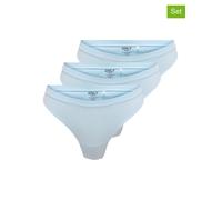 ONLY 3er-Set: Strings in Hellblau - Größe L/XL | Damen Unterteile