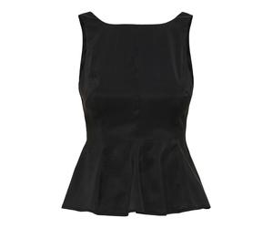 ONLY - Ärmelloses Schößchen-Top mit Schleifendetail am Rücken schwarz - Gr. - L