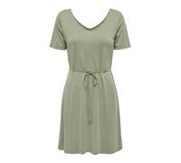 ONLY amen Kleid ONLHANNAH S/S V-NECK DRESS JRS (DE/NL/SE/PL, Alphanumerisch, S, Regular, Regular, tea)