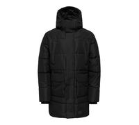 Parka ONLY & SONS "ONSCAM PARKA OTW", Herren, Gr. XXL, schwarz, Web, Obermaterial: 100% Polyester, unifarben, Windstopperbündchen, Jacken Parka (34987744-XXL) schwarz