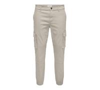 ONLY and SONS ONSCARTER LIFE CARGO CUFF 0013 PANT NOOS Cargohose beige in W34L34