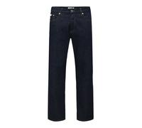 Regular-fit-Jeans ONLY & SONS "ONSEDGE STRAIGHT BROMO 0017 DOT DNM NOOS", Herren, Gr. 31, Länge 32, blau (dunkelblau denim detail:rinse), Denim/Jeans, Obermaterial: 100% Baumwolle, regular fit, Jeans