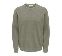 ONLY and SONS ONSTING RLX CREW NECK KNIT NOOS Strickpullover grün in XL