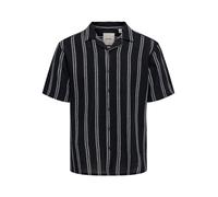 ONLY and SONS ONSTREV LIFE REG STRIPE SS SHIRT NOOS Kurzarmhemd navy in L