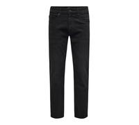 ONLY and SONS ONSWEFT REGULAR BLACK 8638 MAT DNM NOOS Jeans schwarz in W36L32