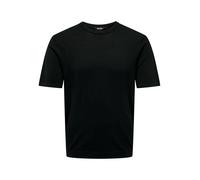 ONLY and SONS ONSWYLER LIFE REG 14 SS KNIT NOOS T-Shirt schwarz in XXL