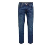 Only & Sons Herren-Jeans Weft – normal geschnitten, mittlere Taille, 5-Pocket – Blau W31 L32