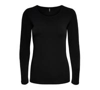 Only Basic Langarmshirt Schwarz Damen - Größe: XL