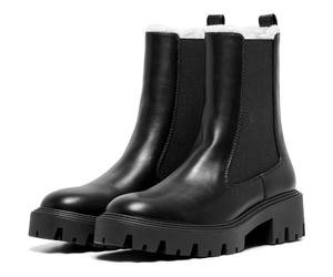 ONLY BETTY-9 WARM FÜTTERTE Polyurethan Damen Schwarze Absatz-Stiefeletten EU 36 / UK 3