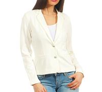 Only Taillierter Blazer aus Viskose-Mix Modell 'POPTRASH' in Offwhite, Größe L