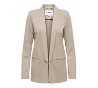 Kurzblazer ONLY "ONLPOPTRASH-ELLY LIFE L/S BLAZER TLR", Damen, Gr. 40, pure cashmere, Milano Rib, Obermaterial: 63% Viskose, 32% Nylon, 5% Elasthan, unifarben, regular fit normal, tiefer V-Ausschnitt,