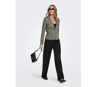 Only Blazer ONLPOPTRASH – Jerseyblazer 2‑Knopf, tailliert, Milano Rib – Damen S, smokey olive