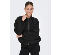Bomberjacke ONLY "ONLADEL LIFE OVERSIZED BOMBER CC OTW", Damen, Gr. XL, schwarz, Web, Obermaterial: 100% Polyester, unifarben, modisch, regular fit, hoch geschlossener Ausschnitt, Langarm, Jacken (927