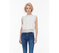 ONLY Bluse "Karo" in Weiß - Größe XS | Damen Blusen