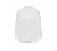 ONLY - ONLNEW LINA GRACE LS BROD ANGL SHIRT WVN cloud dancer - Gr. - XS