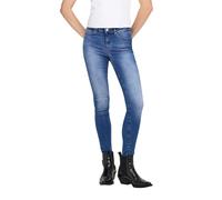 ONLY Ankle-Skinny-Jeans ONLBLUSH – Mittlere Taille, offene Säume, Medium Blue Denim, Gr. XS (34)
