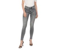 Only Damen Jeans ONLBLUSH – Skinny Fit mit Label-Patch, Grau, XL/30