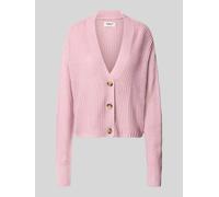 Strickjacke ONLY "ONLCAROL NICE L/S CARDIGAN KNT NOOS", Damen, Gr. M, rosa (keepsake lila), Strick, Obermaterial: 100% Polyacryl, unifarben, regular fit hüftlang, V-Ausschnitt, Rippbündchen, Strickjac