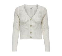 Only Strickjacke ONLROSELIA Langarm V-Ausschnitt Cloud Dancer Weiß Größe XL