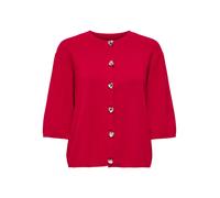 Only Regular Fit Strickjacke aus Viskose-MIx Modell 'MAISIE' in Rot, Größe XS