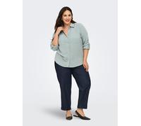 ONLY Carmakoma Bluse in Türkis - Größe 46 | Damen Blusen
