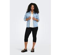 ONLY Carmakoma Capri-Leggings in Schwarz - Größe M-46/48 | Damenhosen