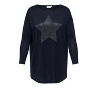 ONLY CARMAKOMA - CARALBA LS LONG TOP JRS navy blazer - Gr. - L-50/52