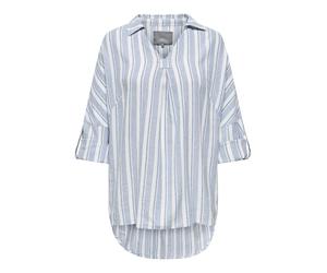 ONLY CARMAKOMA - CARCARO 3/4 LINEN BL TUNIC PNT coronet blue - Gr. - 48