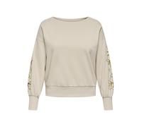 ONLY CARMAKOMA - CARDEBORAH L/S BOATNECK SWEAT JRS Oatmeal - Gr. - L-50/52