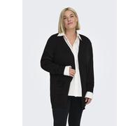ONLY CARMAKOMA - CARESLY L/S OPEN CARDIGAN KNT NOOS Black - Gr. - 52