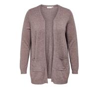 ONLY CARMAKOMA - CARESLY L/S OPEN CARDIGAN KNT NOOS Rose Brown - Gr. - M-46/48