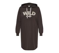 ONLY CARMAKOMA - CAREZA LS HOODI SWEAT MINI DRESS JRS Coffee Bean - Gr. - 48